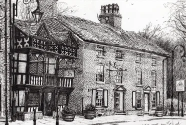 Prestbury, 2009, (bläck på papper)
